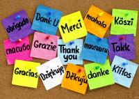 Открытка, картинка, спасибо, благодарность, Thank You, Mersi, на разных языках мира