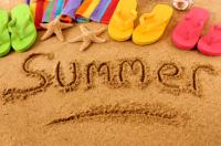 Открытка, картинка, 1 июня, первый день лета, первый летний день, поздравление, Summer, пляж