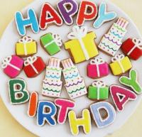 Открытка, картинка, с днем рождения, поздравление, с днём рождения, Happy Birthday, кекс, скачать бесплатно